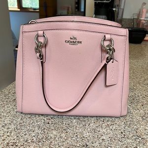 Coach light pink purse, slightly used